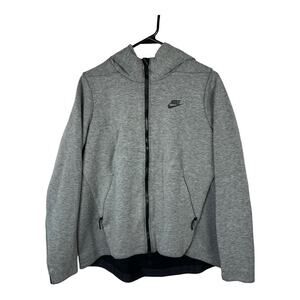 Nike Gray zip up hoodie full zip medium sweatshirt jacket athleisure Casual